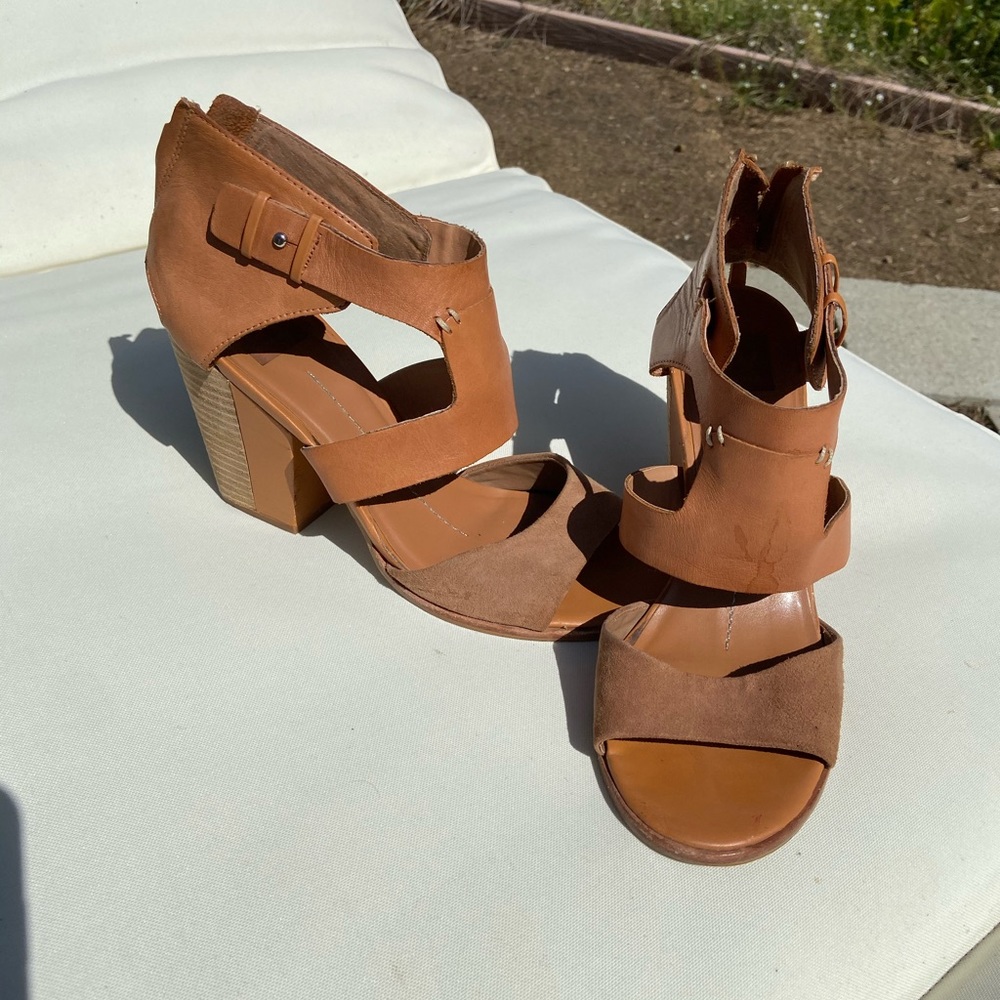 Dolce Vida leather and suede heels